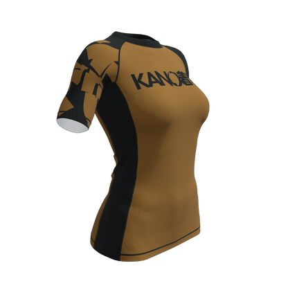 BJJ RASHGUARD DONNA COMPETITION 2026 CINTURA MARRONE