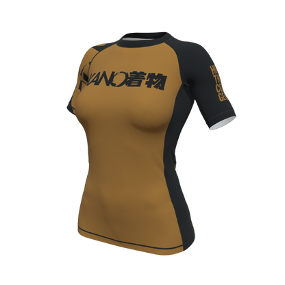 BJJ RASHGUARD DONNA COMPETITION 2026 CINTURA MARRONE