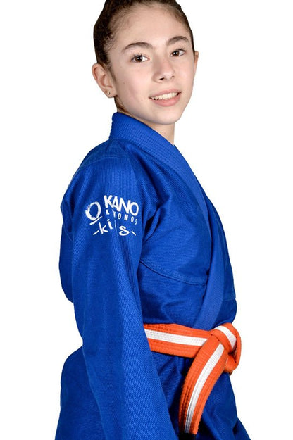 BJJ Kimono for Kids Blue/Boys Monkey