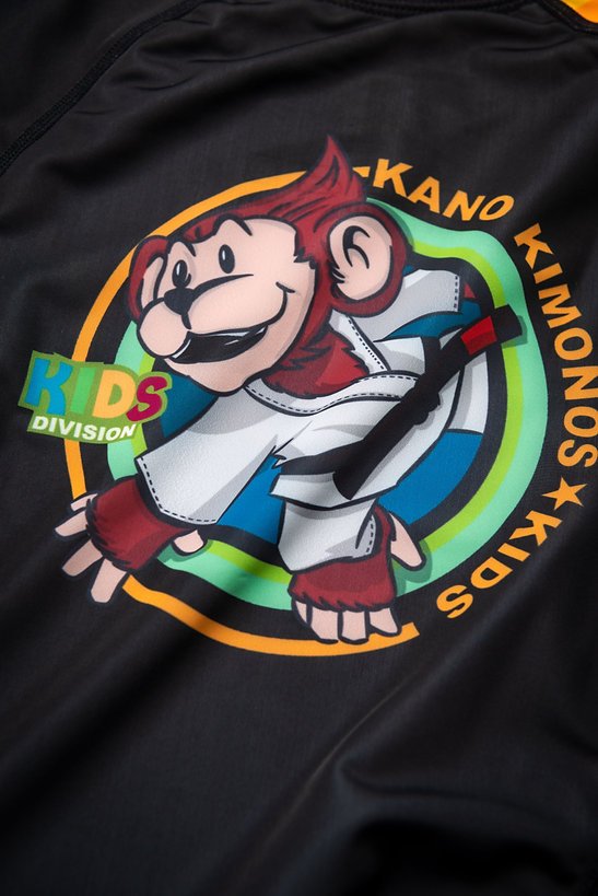 BJJ RASHGUARD BAMBINI MONKEY MANICHE LUNGHE