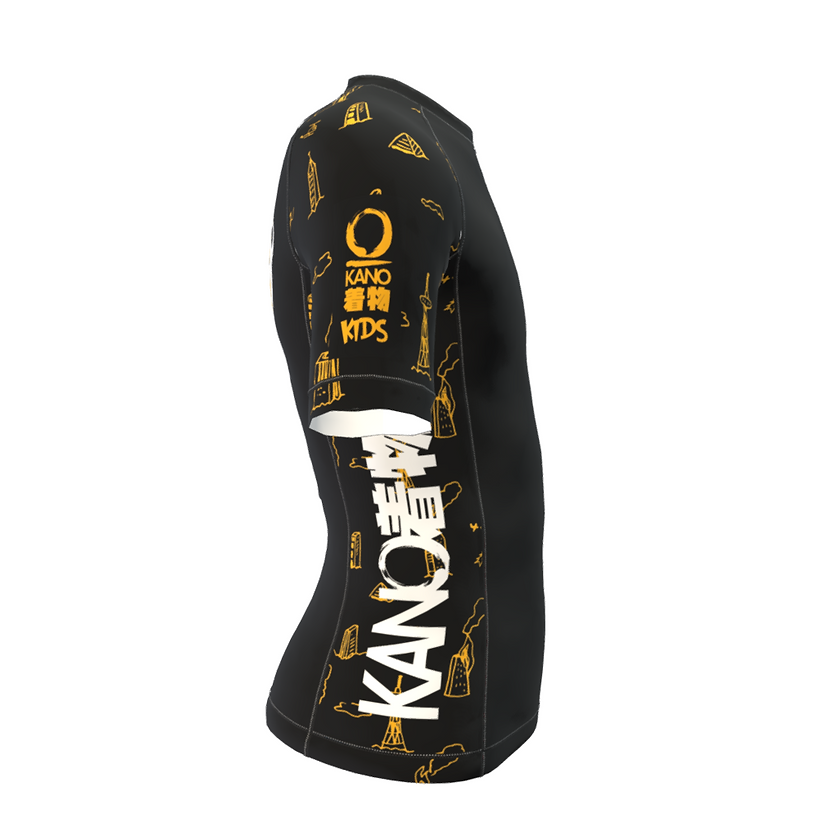 BJJ RASHGUARD KIDS JIUZILLA SHORT SLEEVES