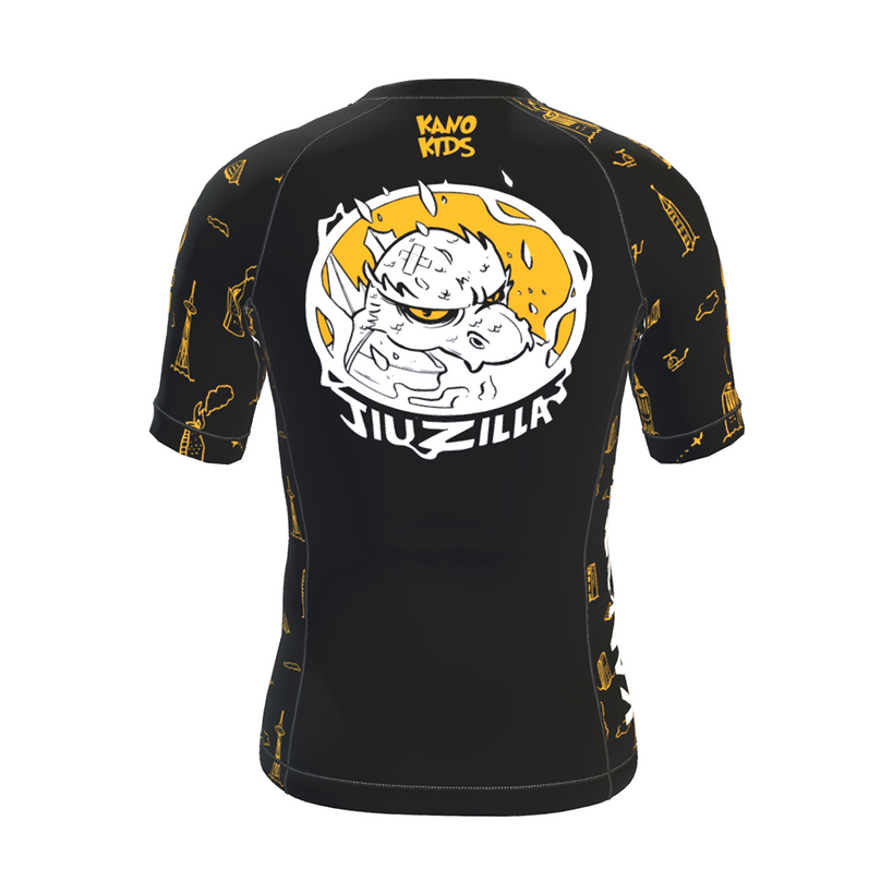 BJJ RASHGUARD KIDS JIUZILLA SHORT SLEEVES