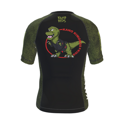 BJJ RASHGUARD BAMBINI DINOSAUR MANICHE CORTE