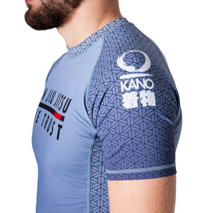 BJJ RASHGUARD IN JIU JITSU WE TRUST SHORT SLEEVES