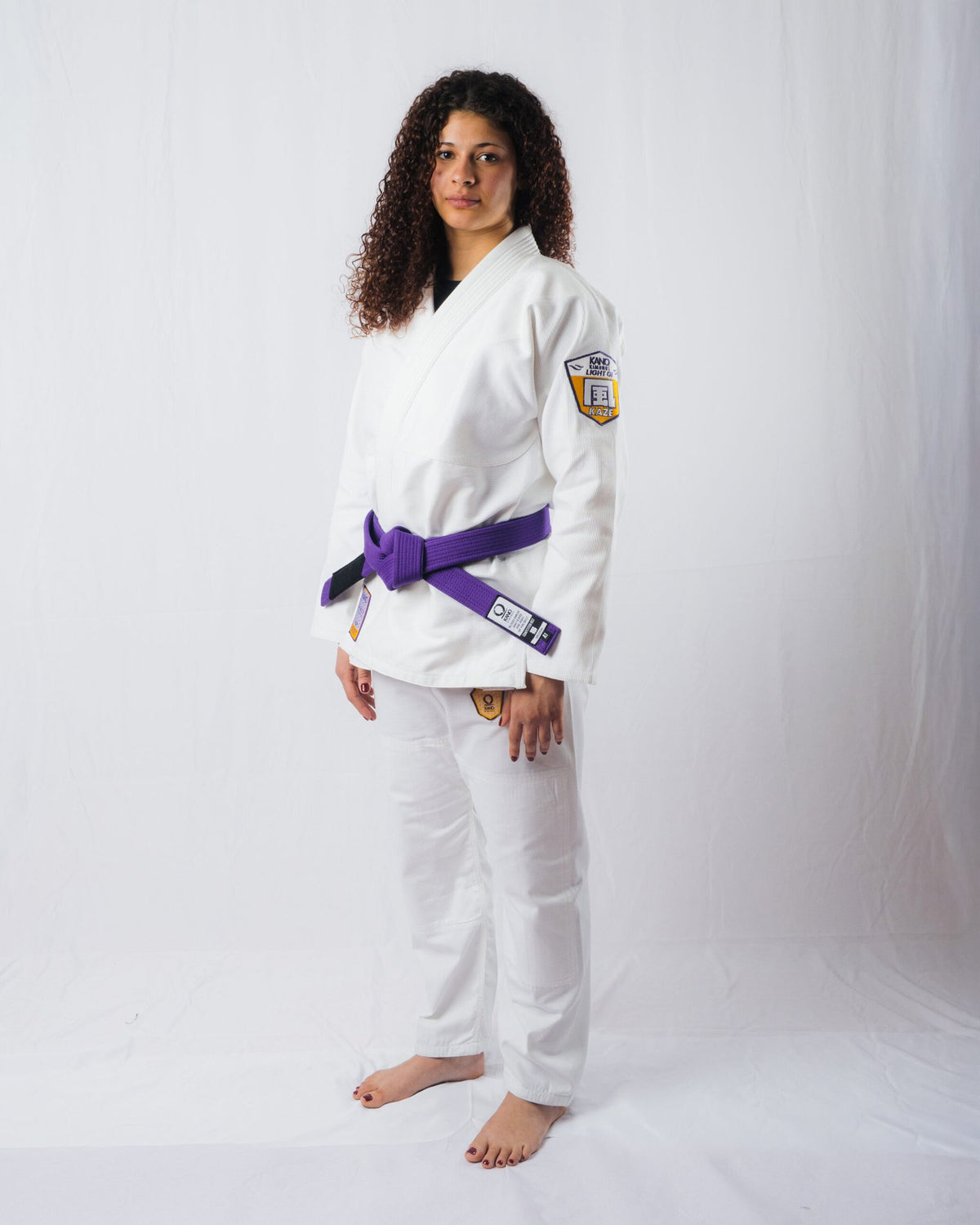 Female Light Competition Gi Kaze White - Purple