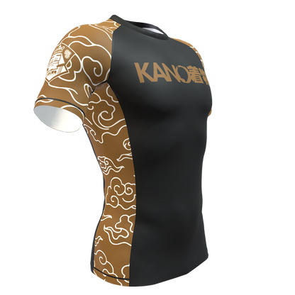 BJJ RASHGUARD COMPETITION KUMO 2026 CINTURA MARRONE ULTRA LIGHT