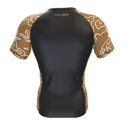 BJJ RASHGUARD COMPETITION KUMO 2026 CINTURA MARRONE ULTRA LIGHT