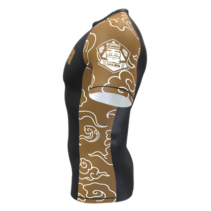 BJJ RASHGUARD COMPETITION KUMO 2026 CINTURA MARRONE ULTRA LIGHT