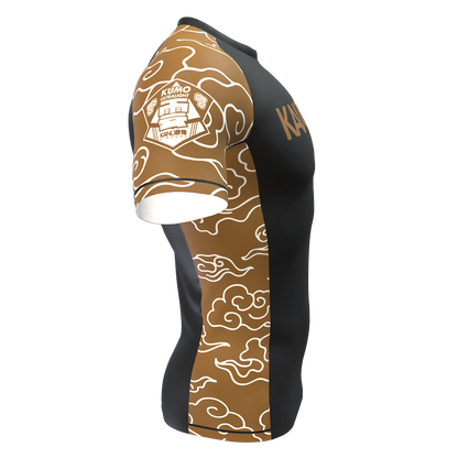 BJJ RASHGUARD COMPETITION KUMO 2026 CINTURA MARRONE ULTRA LIGHT