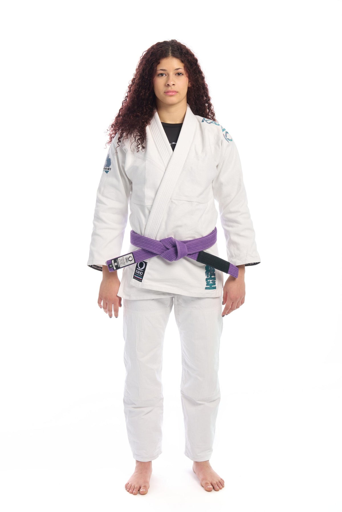BJJ KIMONO DONNA SAKURA SKY BIANCO