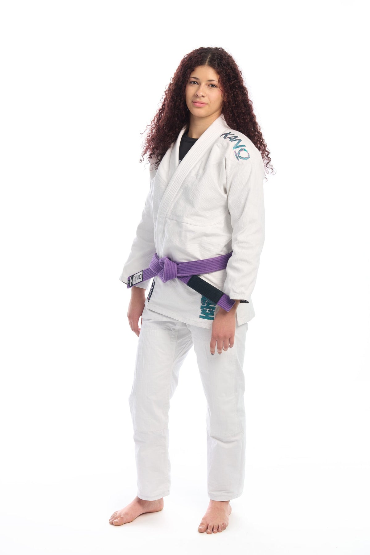 BJJ KIMONO FEMALE SAKURA SKY WHITE