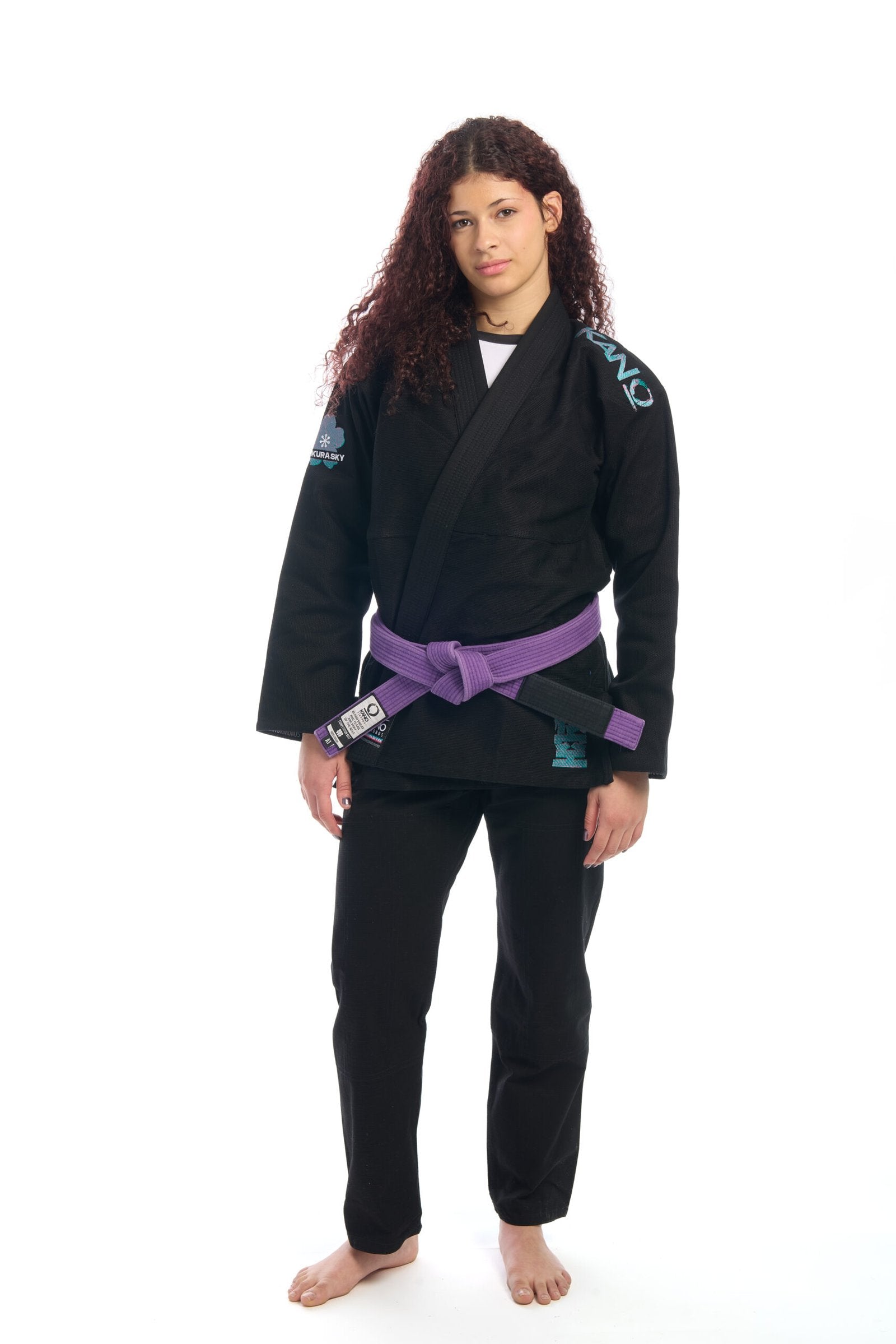 BJJ KIMONO FEMALE SAKURA SKY BLACK – Kano Kimonos