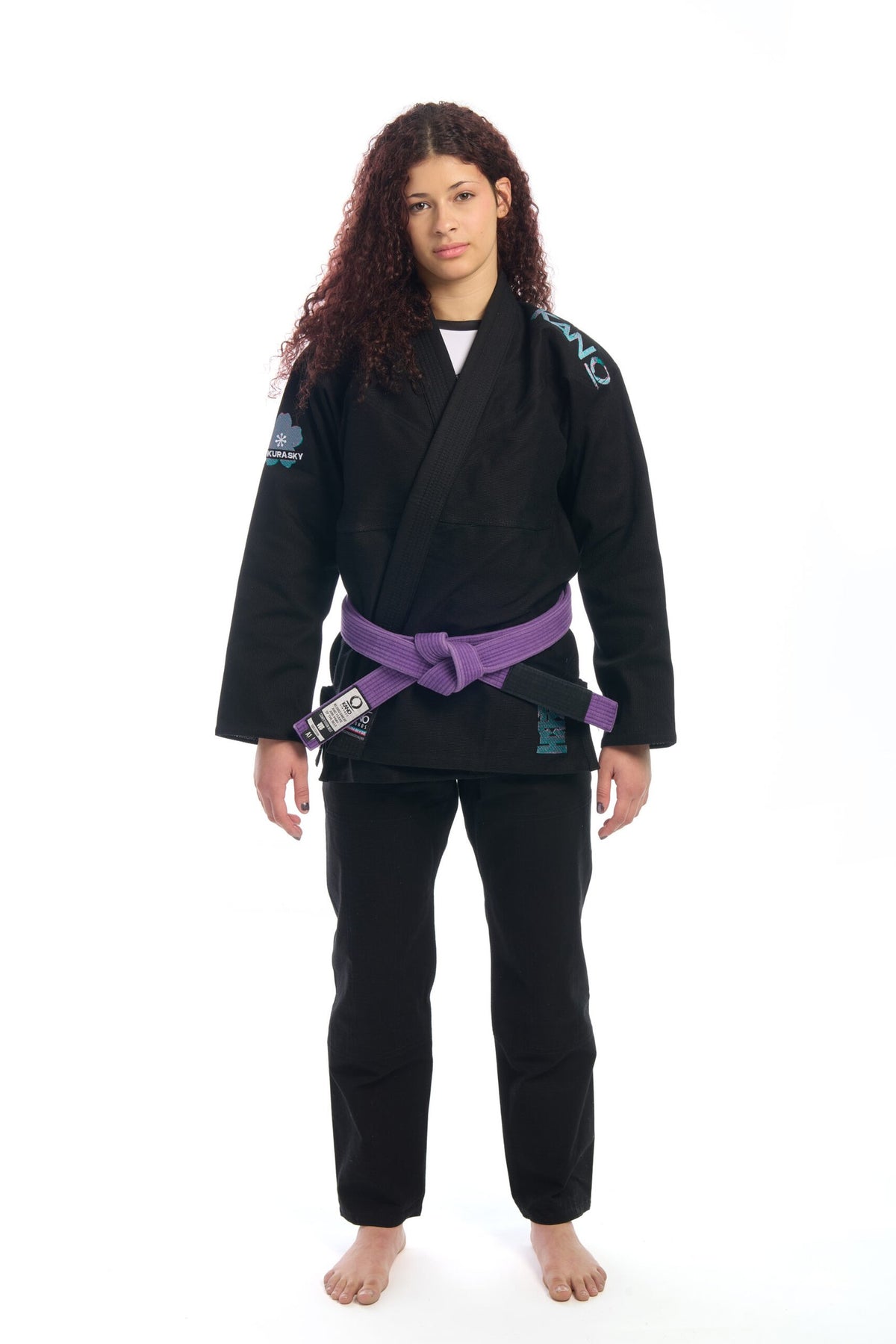 BJJ KIMONO FEMALE SAKURA SKY BLACK