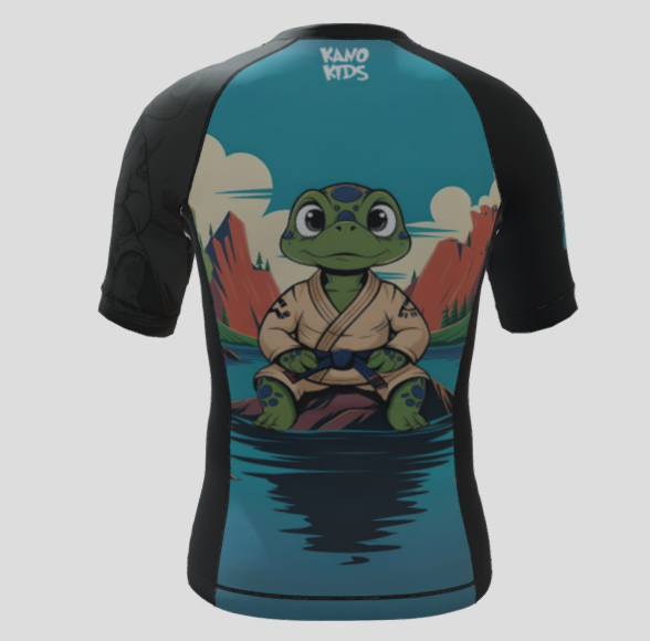 BJJ RASHGUARD BAMBINI TURTLE MANICHE CORTE