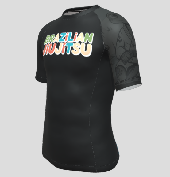 BJJ RASHGUARD BAMBINI TURTLE MANICHE CORTE