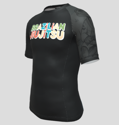 BJJ RASHGUARD BAMBINI TURTLE MANICHE CORTE