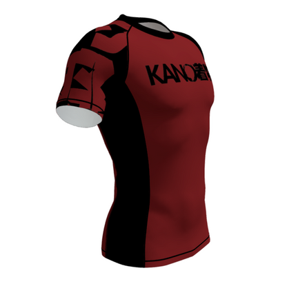 BJJ RASHGUARD KANJI BURGUNDY