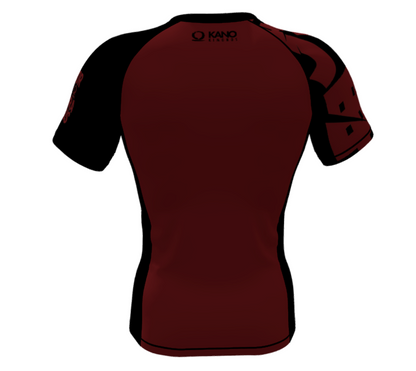 BJJ RASHGUARD KANJI BURGUNDY