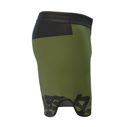BJJ / MMA FIGHTSHORTS KANJI OLIVA