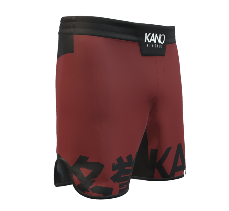 BJJ / MMA FIGHTSHORTS KANJI BORDEAUX