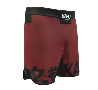 BJJ / MMA FIGHTSHORTS KANJI BORDEAUX