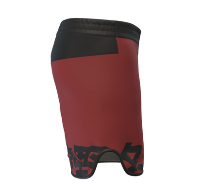 BJJ / MMA FIGHTSHORTS KANJI BORDEAUX