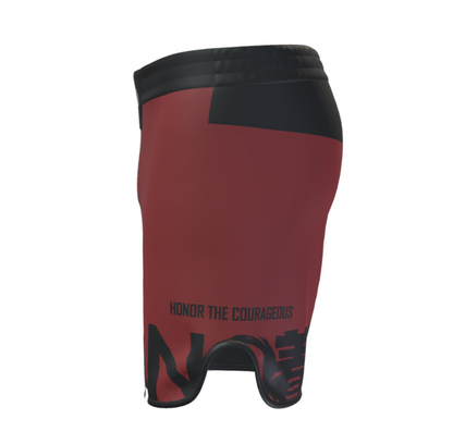 BJJ / MMA FIGHTSHORTS KANJI BORDEAUX