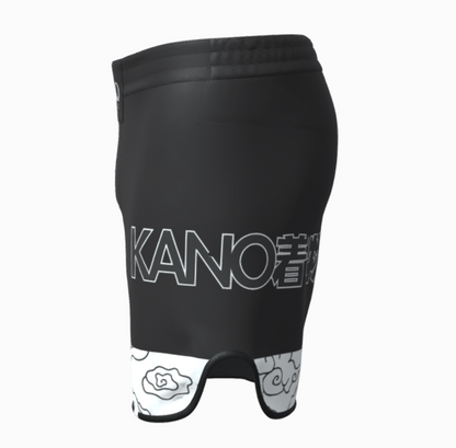 BJJ / MMA FIGHTSHORTS KUMO ULTRALIGHT NERO/BIANCO