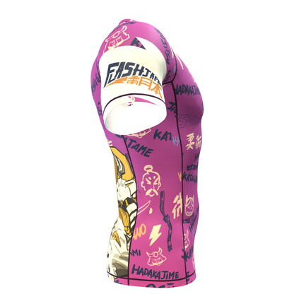 BJJ RASHGUARD SANKAKU JIME MANICHE CORTE
