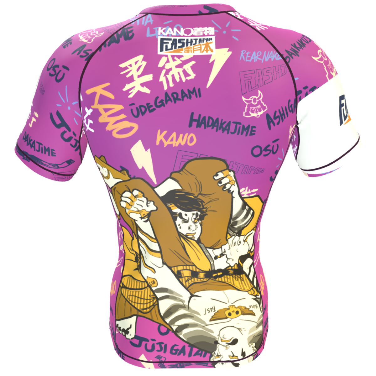 BJJ RASHGUARD SANKAKU JIME MANICHE CORTE