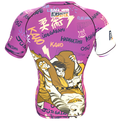 BJJ RASHGUARD SANKAKU JIME MANICHE CORTE