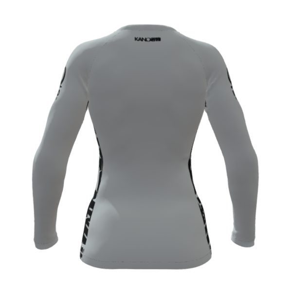 BJJ RASHGUARD DONNA COMPETITION CINTURA NERA MANICHE LUNGHE