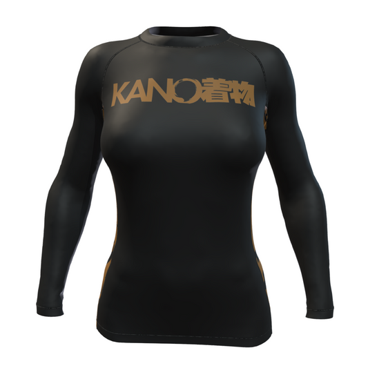 BJJ RASHGUARD FEMALE COMPETITION BROWN BELT LONG SLEEVES