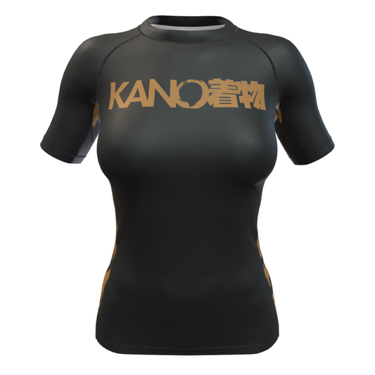 BJJ RASHGUARD FEMALE COMPETITION BROWN BELT SHORT SLEEVES
