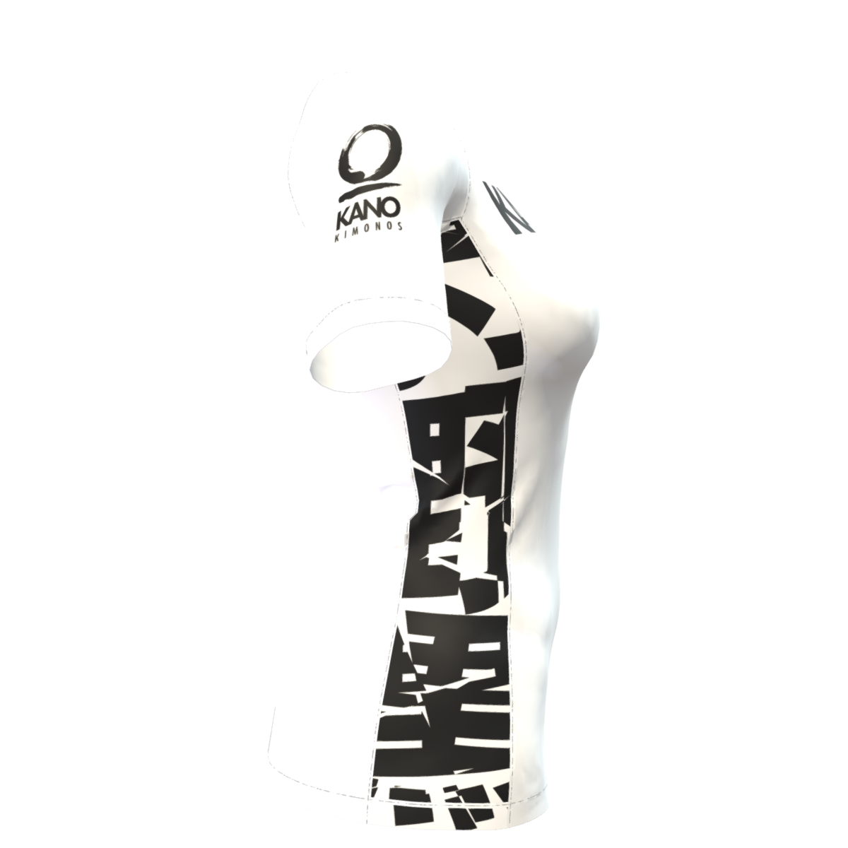 BJJ RASHGUARD FEMALE COMPETITION BLACK BELT SHORT SLEEVES