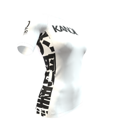 BJJ RASHGUARD FEMALE COMPETITION BLACK BELT SHORT SLEEVES