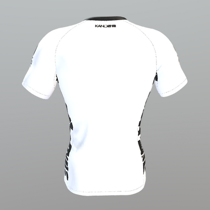 BJJ RASHGUARD COMPETITION BLACK BELT SHORT SLEEVES