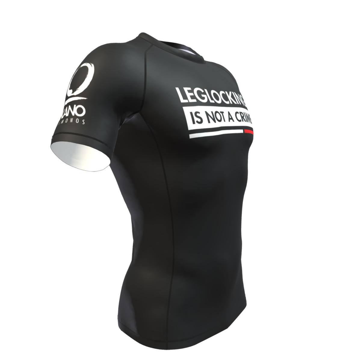 BJJ RASHGUARD LEGLOCKING MANICHE CORTE