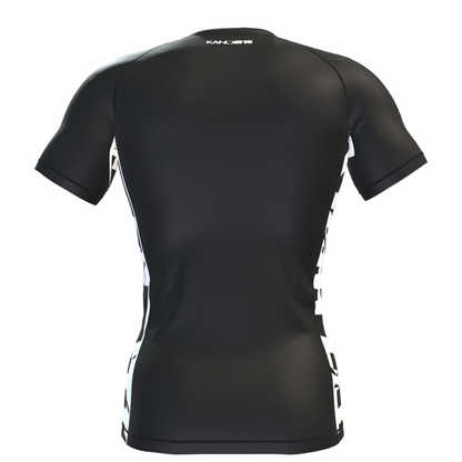 BJJ RASHGUARD COMPETITION CINTURA BIANCA MANICHE CORTE