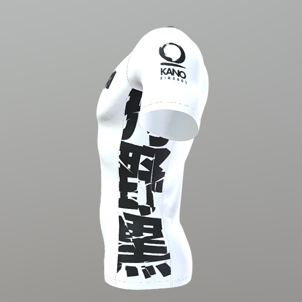 BJJ RASHGUARD COMPETITION BLACK BELT SHORT SLEEVES