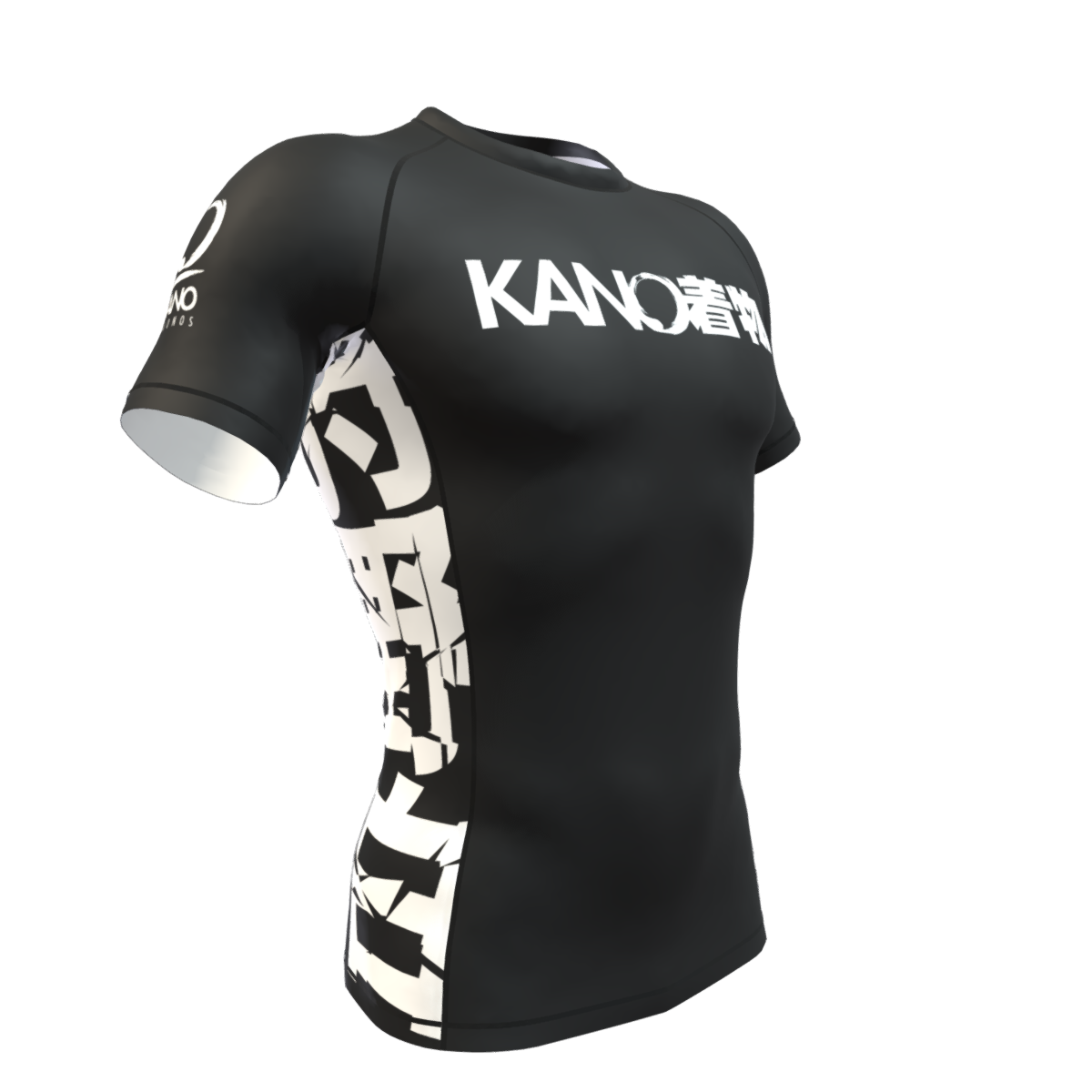 BJJ RASHGUARD COMPETITION CINTURA BIANCA MANICHE CORTE