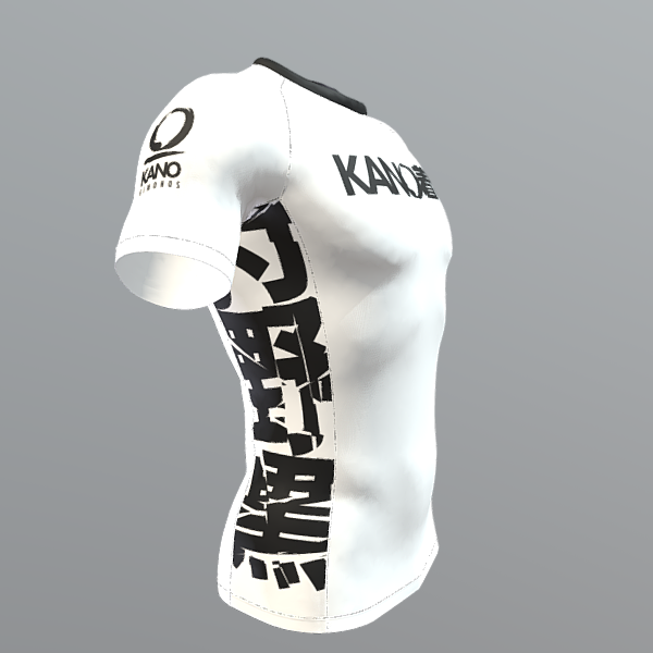BJJ RASHGUARD COMPETITION BLACK BELT SHORT SLEEVES