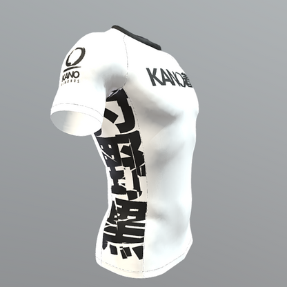 BJJ RASHGUARD COMPETITION BLACK BELT SHORT SLEEVES